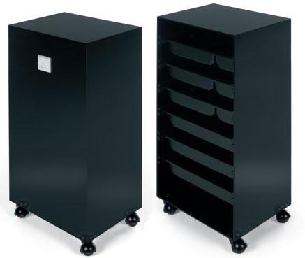 Rolly Black Salon Trolley