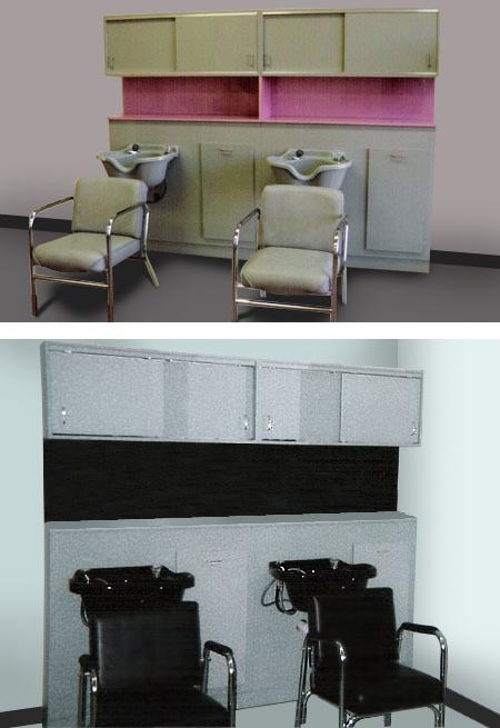 Shampoo Bulkhead Design X Mfg Salon Equipment Salon Furniture