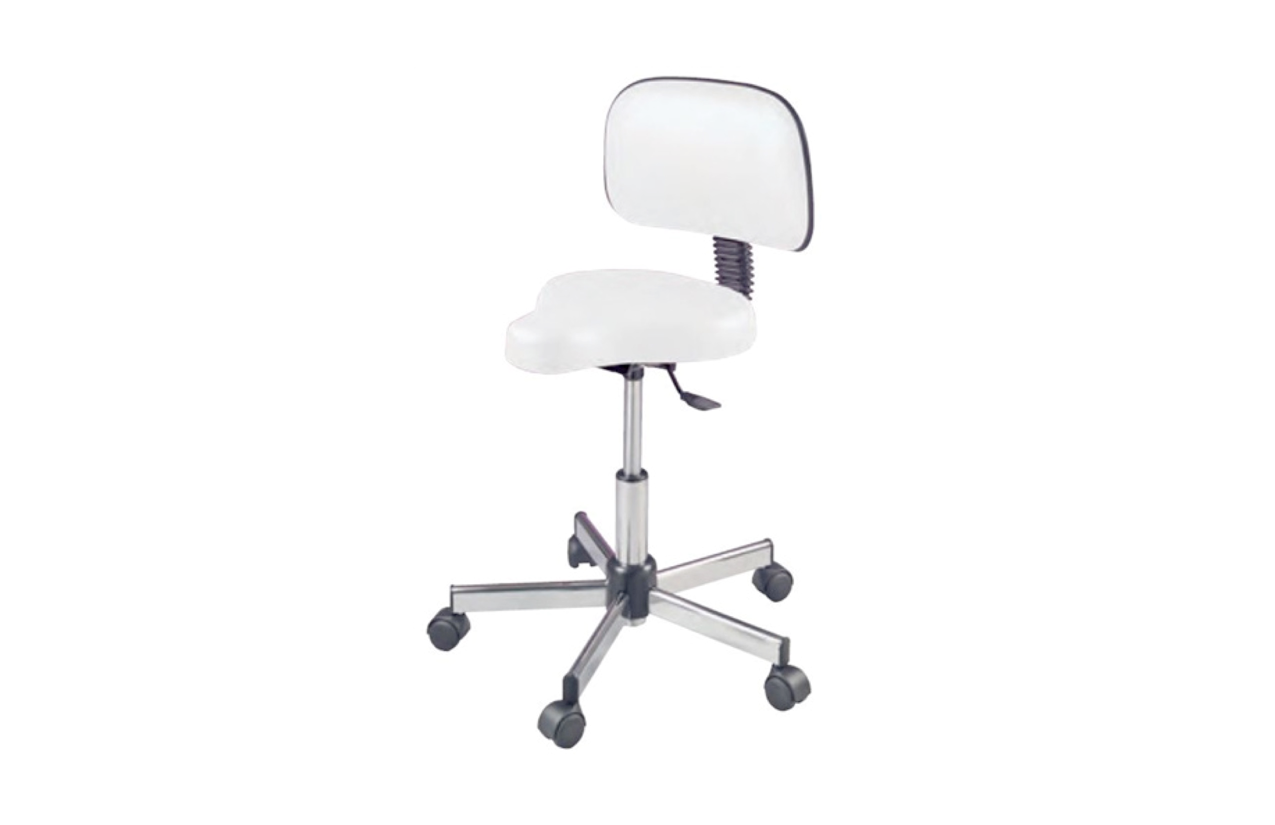 Bike Seat Stool w/Backrest Design X Mfg Salon Equipment, Salon